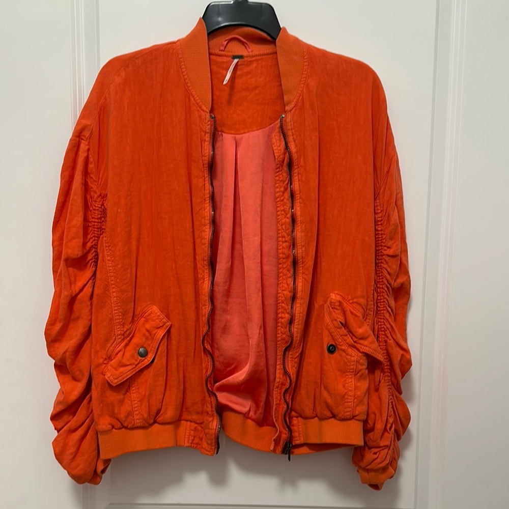 Free people orange jacket